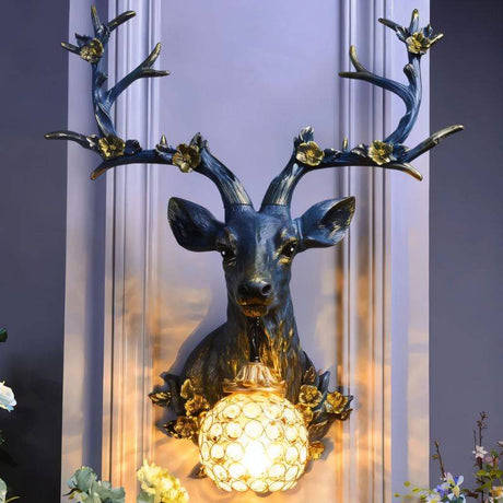 Deer Head Wall Lamp - Open Box