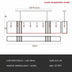 Modern stainless steel and acrylic chandelier with eight pendant lights and adjustable rod, suitable for large spaces.