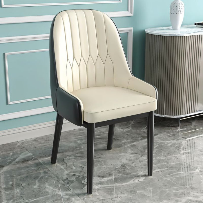 Dilmun Industrial Metal Accent Chair: Made from sturdy metal with a distressed finish, this accent chair embodies industrial style, adding rugged character to urban loft interiors.
