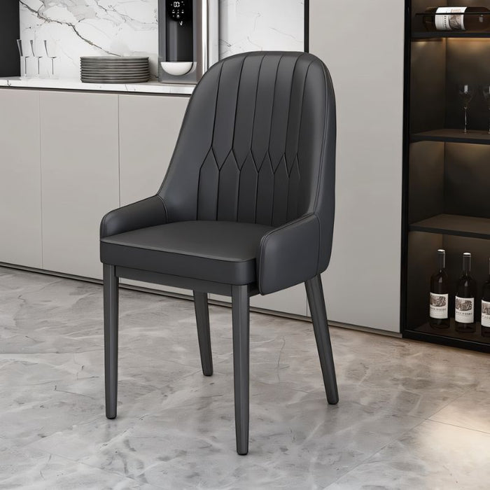 Dilmun Mid-Century Modern Accent Chair: Inspired by mid-century design, this accent chair features tapered legs and a curved backrest, offering a retro-inspired look for modern homes.