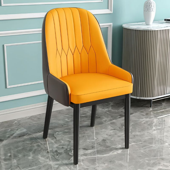 Dilmun Leather Lounge Accent Chair: With its sleek design and leather upholstery, this accent chair offers a luxurious and comfortable seating option for lounges and reading nooks.