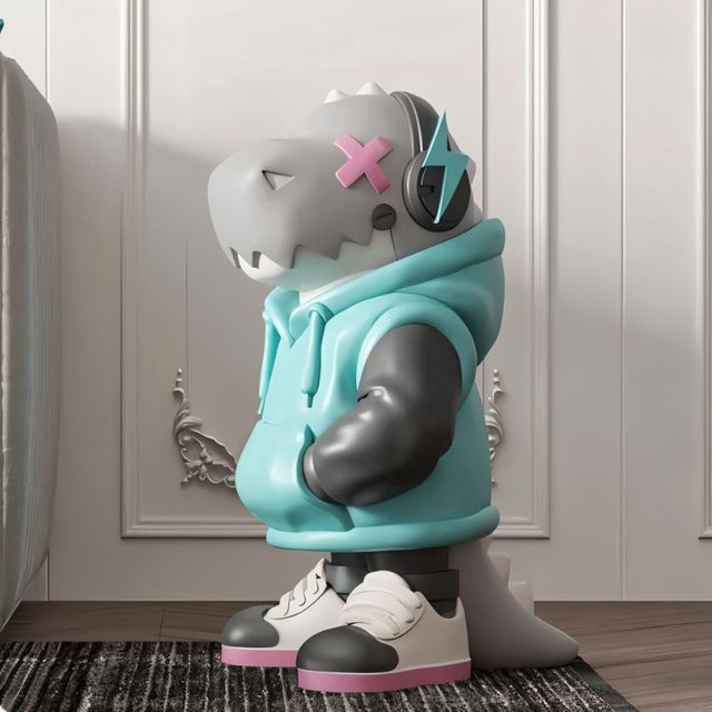 Figurine de sol dinosaure