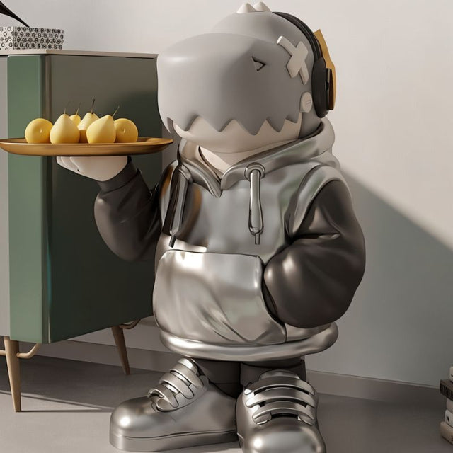 Figurine de sol dinosaure