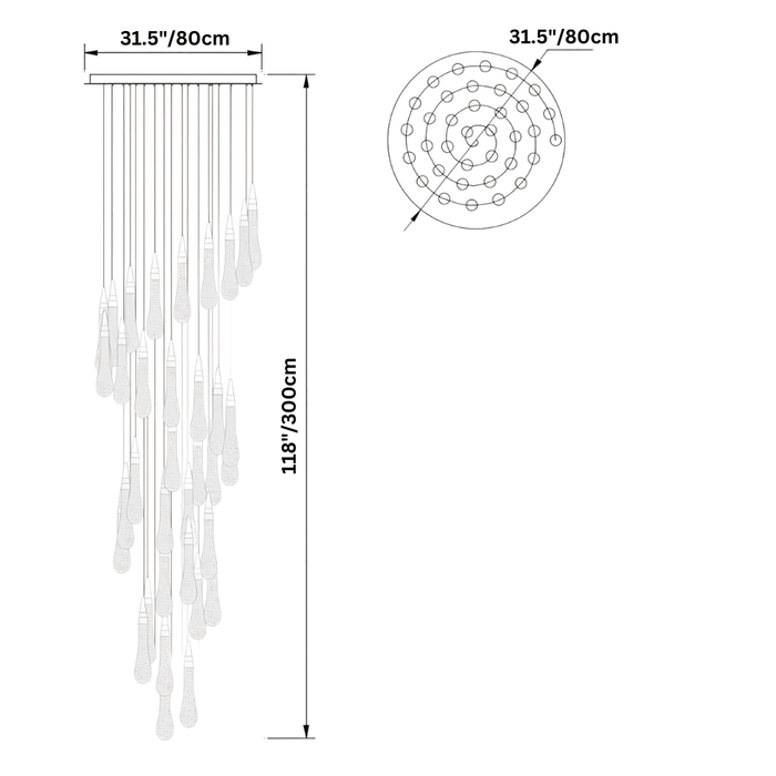 Drop Round Chandelier - Residence Supply