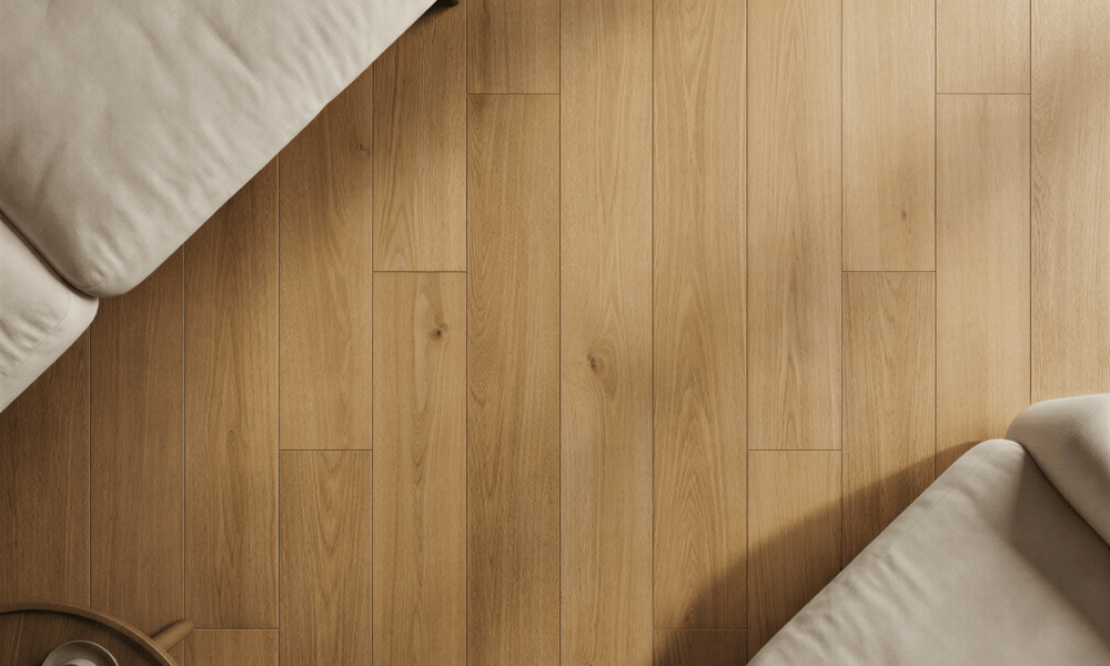 Soft Sand-Toned Oak Finish