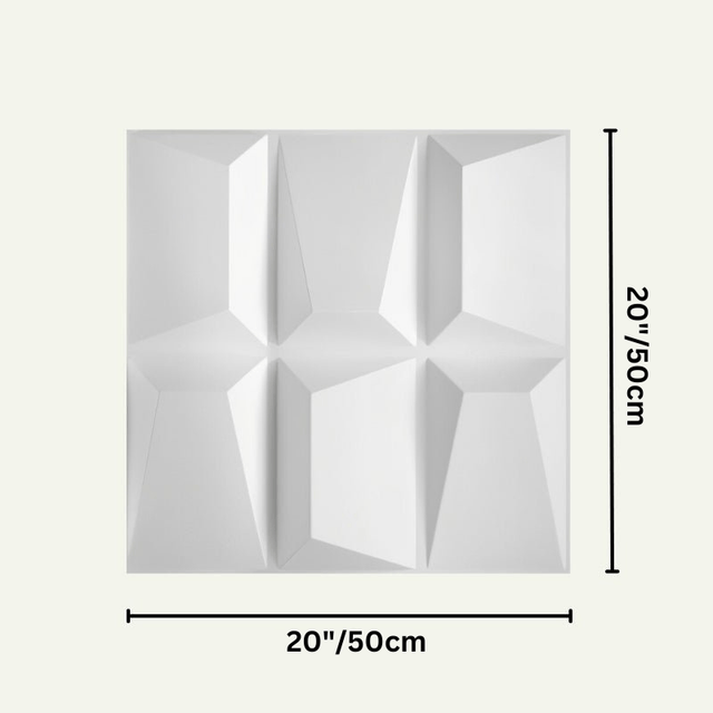 Durven Wall Panel– Stylish, Durable, Waterproof Design displayed with dimensions 20x20 inches, highlighting its square PVC structure.