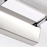 "Close-up detail of the base of a modern LED wall lamp, showing the polished stainless steel construction and design."