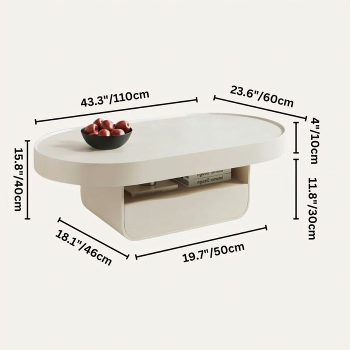Elipse Coffee Table Size Chart