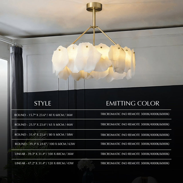 Elora Alabaster Chandelier - Residence Supply