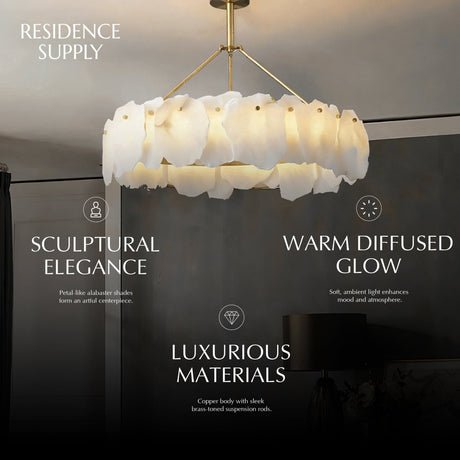 Elora Alabaster Chandelier - Residence Supply
