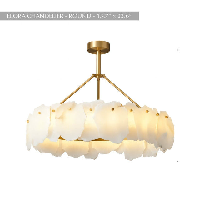 Elora Alabaster Chandelier - Residence Supply