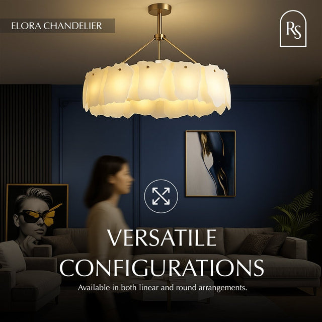 Elora Alabaster Chandelier - Residence Supply