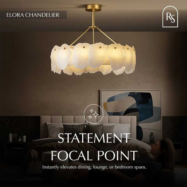 Elora Alabaster Chandelier - Residence Supply