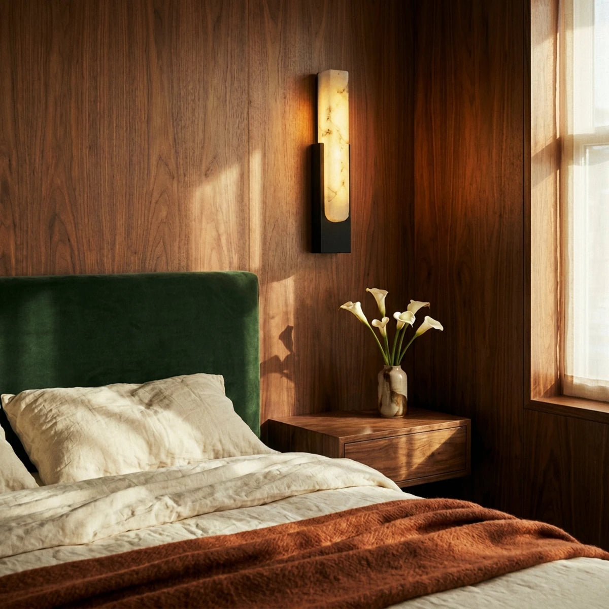 Emilia Alabaster Wall Lamp - Residence Supply