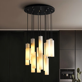 Entokei Alabaster Chandelier - Modern Chandeliers