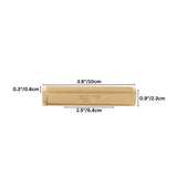 "Dimensions of a 3.9 inch textured gold Erdas pull bar handle."