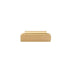 "A modern brass Erdas pull bar handle on a white background."