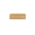 "A textured brass Erdas pull bar handle on a white background."