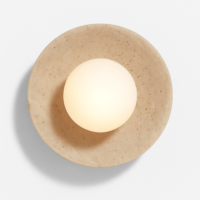 Eretoq Travertine Wall Lamp - Residence Supply