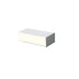 White rectangular recessed downlight fixture shown in isometric view against a neutral background.