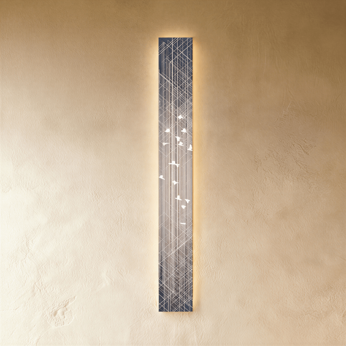 Etched Steel Illuminated Art - Residence Supply