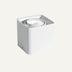 White cylindrical wall-mounted downlight fixture with recessed LED lamp on neutral background.