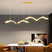 Eurusis Linear Chandelier - Modern Lighting for Dining Table