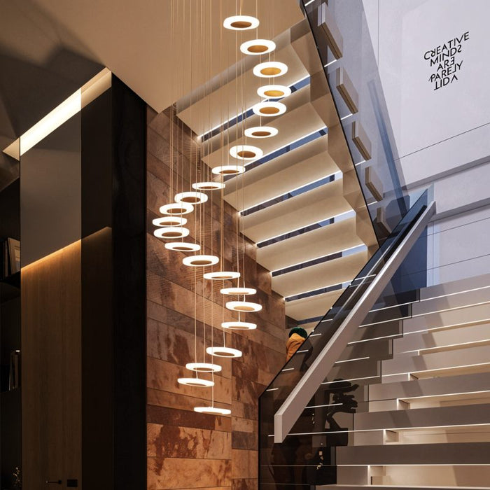 Everly Modern Chandelier for Staircase Lighting - Residence Supply