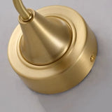 "Close-up of a sleek gold wall lamp base showcasing its modern design and durable construction."