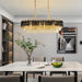 Fayadan Linear Crystal Chandelier - Dining Room Lighting