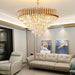 Fayadan Round Crystal Chandelier - Living Room Lights