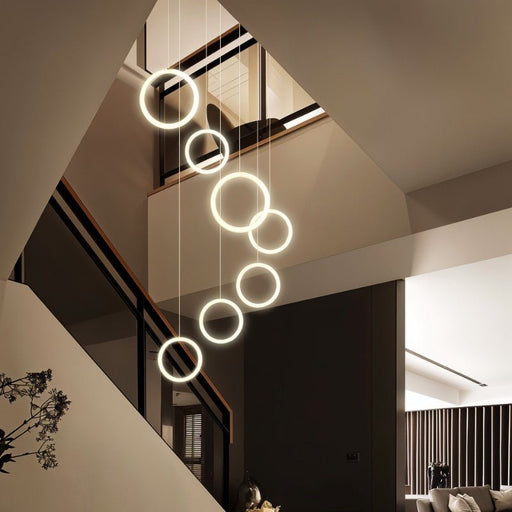 Fener Ring Chandelier - Stair Lighting