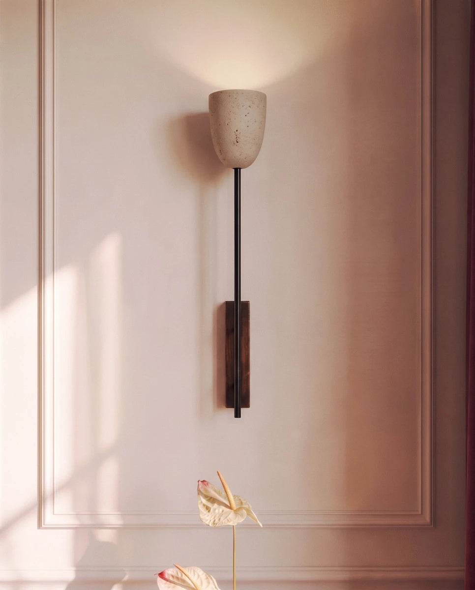 Flanso Travertine Wall Lamp - Residence Supply