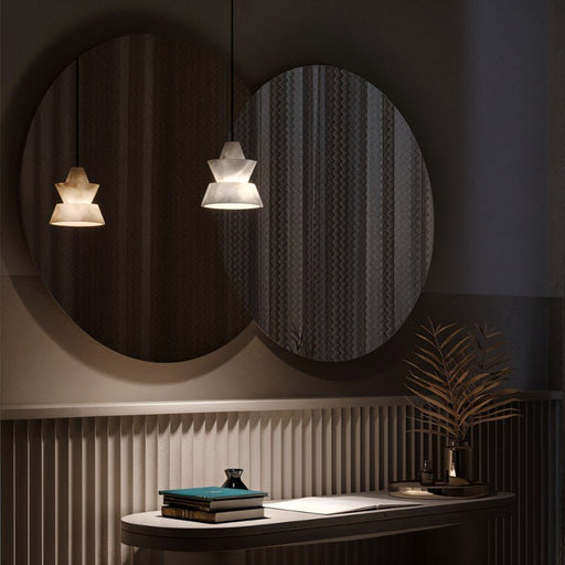 Flexus Alabaster Pendant Light - Light Fixtures of Japanese Style
