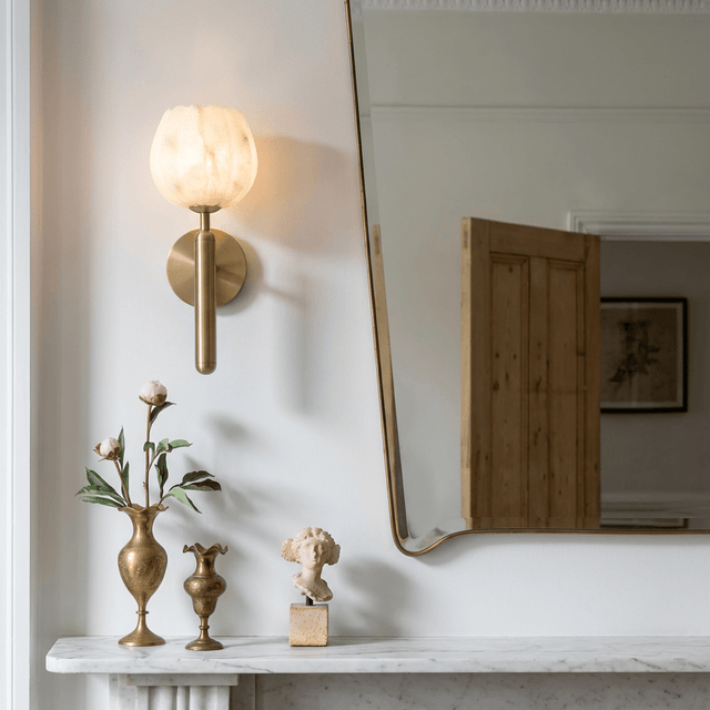 Flora Alabaster Wall Lamp - Residence Supply