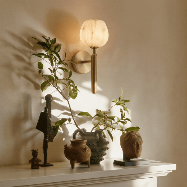 Flora Alabaster Wall Lamp - Residence Supply