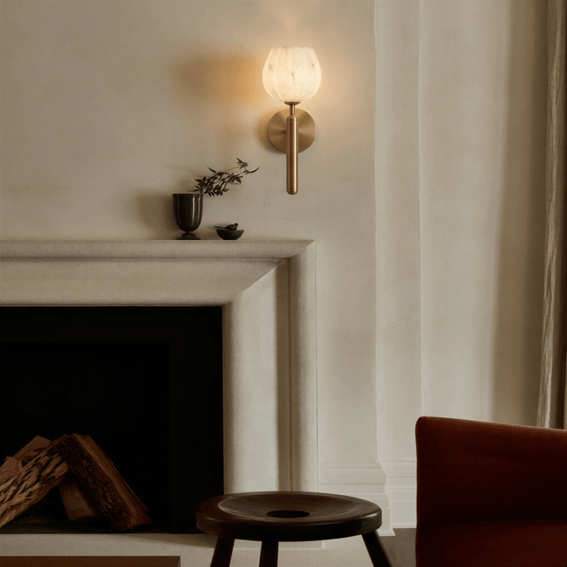 Flora Alabaster Wall Lamp - Residence Supply