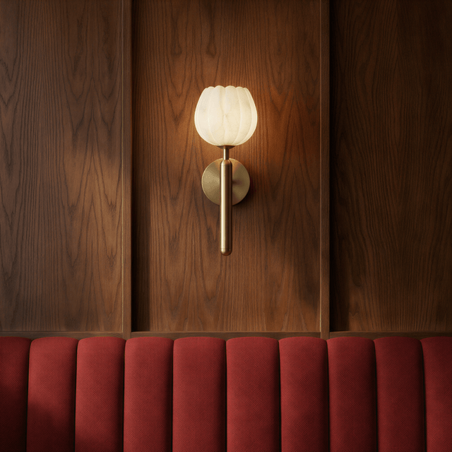 Flora Alabaster Wall Lamp - Residence Supply