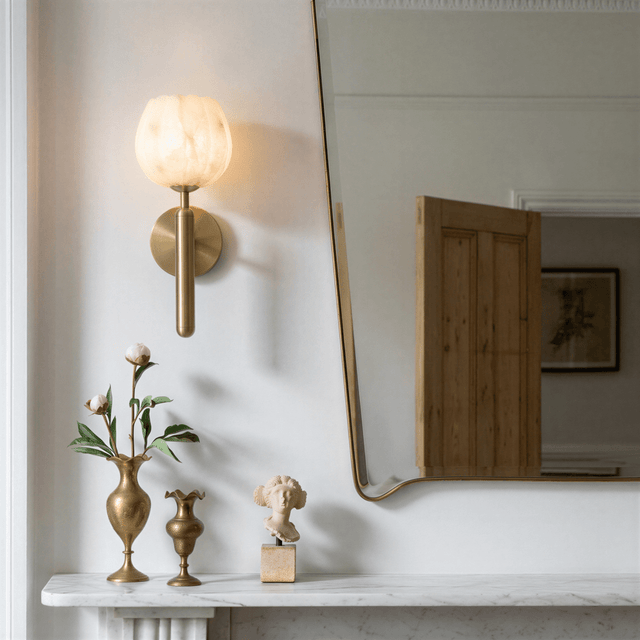 Flora Alabaster Wall Lamp - Residence Supply