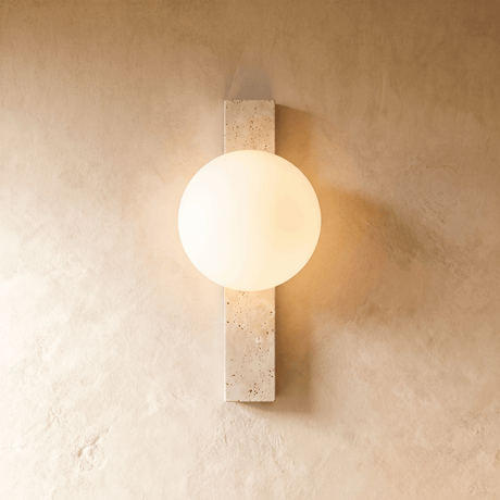 Fyris Travertine Wall Lamp - Residence Supply
