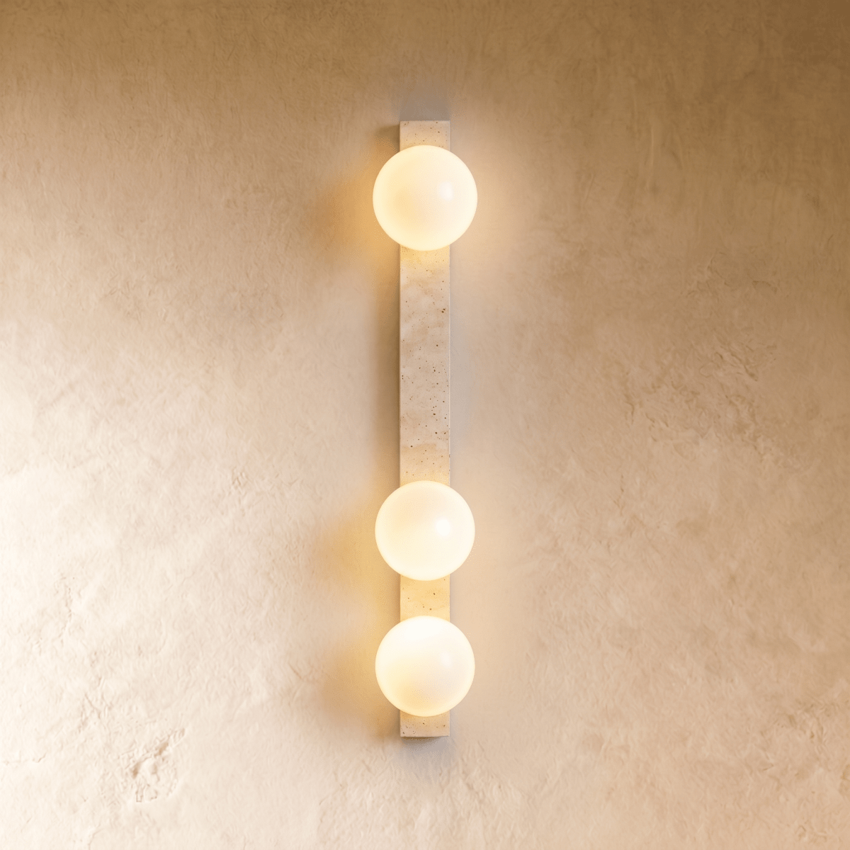 Fyris Travertine Wall Lamp - Residence Supply