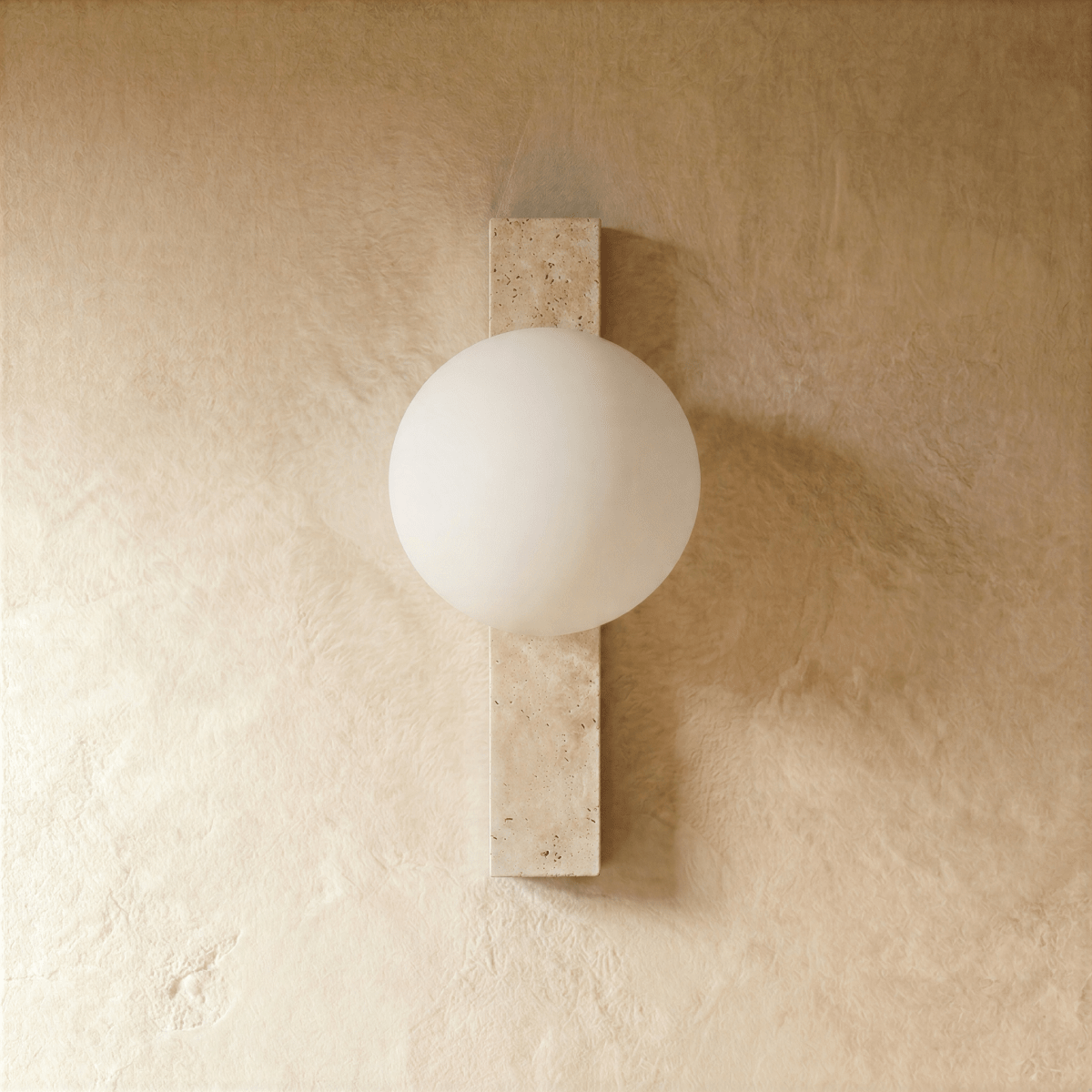 Fyris Travertine Wall Lamp - Residence Supply