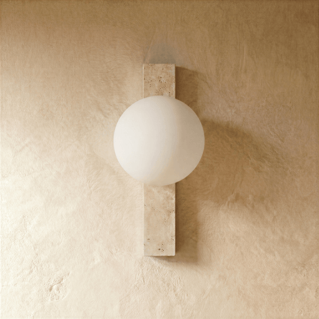 Fyris Travertine Wall Lamp - Residence Supply