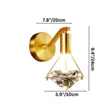 Lámpara de pared de gema