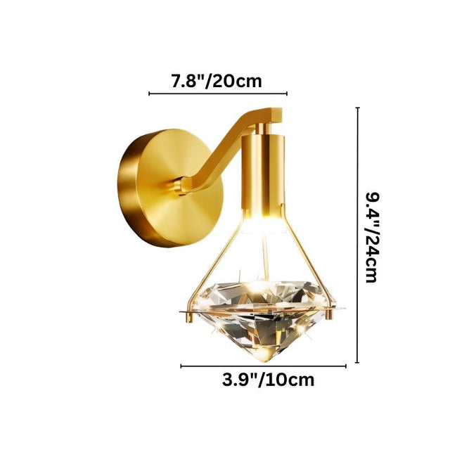 Lámpara de pared de gema
