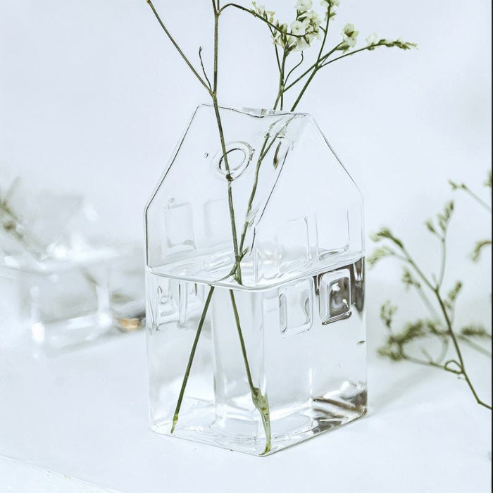 Glass House Flower Vase - Residence Supply