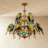 Glass Parrot Chandelier - Residence Supply