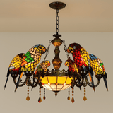 Glass Parrot Chandelier - Residence Supply