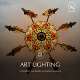 Glass Parrot Chandelier - Residence Supply