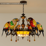 Glass Parrot Chandelier - Residence Supply